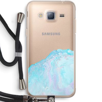 Fantasie pastel: Samsung Galaxy J3 (2016) Transparant Hoesje met koord