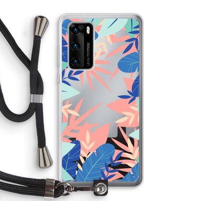Tropisch: Huawei P40 Transparant Hoesje met koord