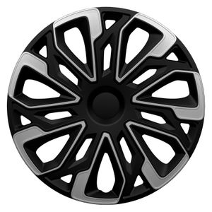 Wieldoppenset Estoril 14-inch zilver/zwart PP5444SB