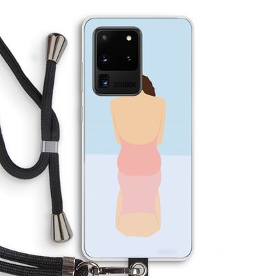 Mirror: Samsung Galaxy S20 Ultra Transparant Hoesje met koord