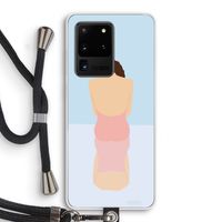 Mirror: Samsung Galaxy S20 Ultra Transparant Hoesje met koord