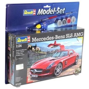Model Set Mercedes SLS AMG Montagekit Supersportwagen miniatuur 1:24