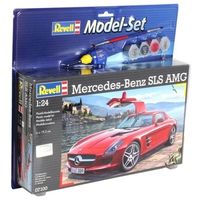 Model Set Mercedes SLS AMG Montagekit Supersportwagen miniatuur 1:24 Model Set Mercedes SLS AMG Montagekit Supersportwagen miniatuur 1:24
