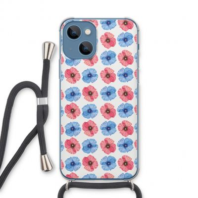 Klaproosjes: iPhone 13 Transparant Hoesje met koord