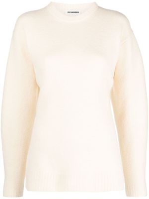 Jil Sander pull en laine à col rond - Tons neutres