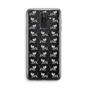 Zwarte poes: Samsung Galaxy J8 (2018) Transparant Hoesje