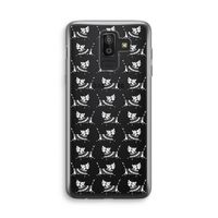 Zwarte poes: Samsung Galaxy J8 (2018) Transparant Hoesje Zwarte poes: Samsung Galaxy J8 (2018) Transparant Hoesje