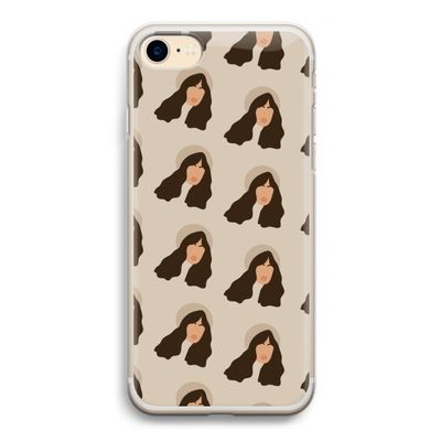 Bonjour mon amour: iPhone 7 Transparant Hoesje
