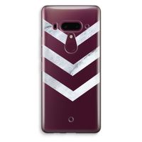 Marmeren pijlen: HTC U12+ Transparant Hoesje