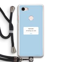 Reminder: Pixel 3 Transparant Hoesje met koord