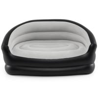 Opblaasbare Loveseat Draagbare en Opvouwbare 2-Zitsbank voor Volwassenen met Fluweelachtig Oppervlak Armleuningen Opblaasbare Fauteuil Zonder Pomp