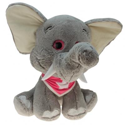 Kruger Pluche olifant knuffel Emilia - grijs - 25 cm - Olifanten speelgoed - knuffeldieren Kruger Pluche olifant knuffel Emilia - grijs - 25 cm - Olifanten speelgoed - knuffeldieren
