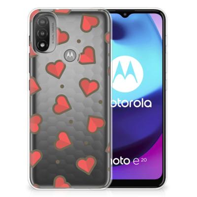 Motorola Moto E20 | E40 | TPU bumper | Hearts