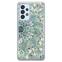 Samsung Galaxy A33 siliconen hoesje - Mandala blauw