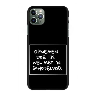 Schotelvod: Volledig geprint iPhone 11 Pro Max Hoesje