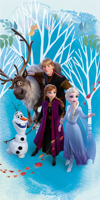 Disney Frozen Blue Strandlaken 70 x 140 cm - thumbnail