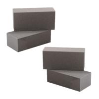 Rayher steekschuim/oase - Rechthoekig - grijs - 23 x 11 x 7 cm - bloemisten steekschuim