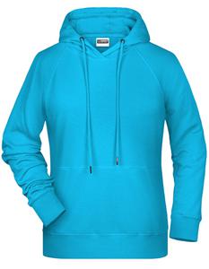 James & Nicholson JN8023 Ladies´ Hoody - /Turquoise - L