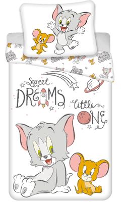 Tom & Jerry peuterdekbedovertrek Sweet Dreams Little One - 100 x 135 cm
