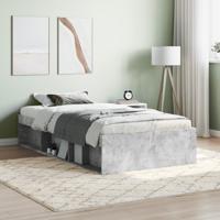 Bedframe betongrijs 90x200 cm