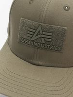 Alpha Industries / snapback cap Velcro in groen - thumbnail