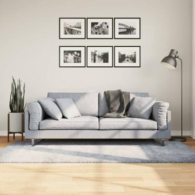 VidaXL Vloerkleed pamplona shaggy hoogpolig modern 100x200 cm blauw