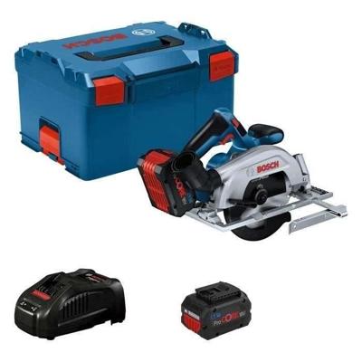 Circulaire zaag Bosch Professional GKS 18V-57-2 + 2 Procore 18V 5.5Ah + laderbatterijen, in L-Boxx