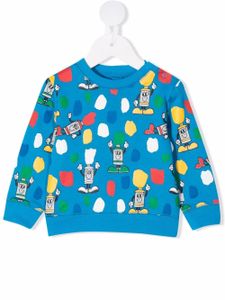 Stella McCartney Kids sweat à imprimé Paint Tubes - Bleu