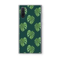Monstera leaves: Samsung Galaxy Note 10 Transparant Hoesje