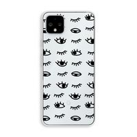 Eye pattern #2: Pixel 4 XL Transparant Hoesje