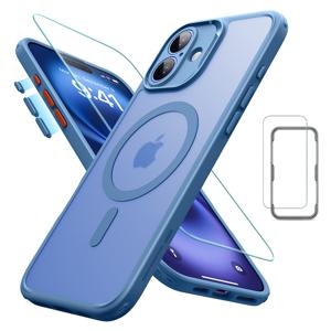 iPhone 16 Plus Classic Pro Case (HaloLock) Set Frosted Blue