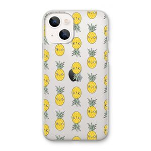Ananas: iPhone 13 mini Transparant Hoesje