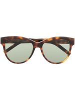 Saint Laurent Eyewear lunettes de soleil à monture papillon - Marron