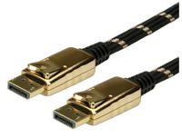 ROLINE GOLD DisplayPort Kabel, DP M/M, Retail Blister, 1 m