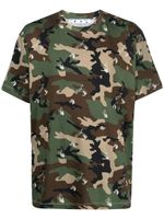 Off-White t-shirt à motif camouflage - Vert - thumbnail