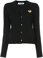 Comme Des Garçons Play cardigan à logo poitrin brodé - Noir