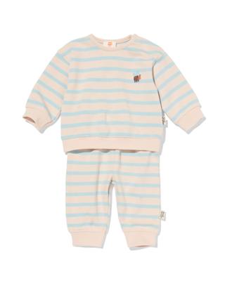 HEMA Newborn kledingset strepen ecru (ecru)