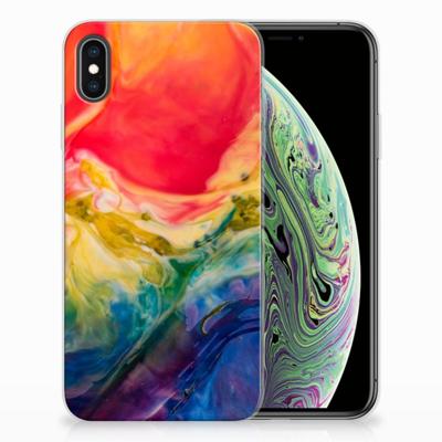 Smartphone hoesje Apple iPhone Xs Max Watercolor Dark Smartphone hoesje Apple iPhone Xs Max Watercolor Dark