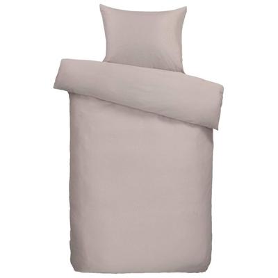 2e Halve Prijs Leen Bakker - Easy Dekbedovertrek Ghana - Zand - 140x200/220 Cm - Polyester - Beige
