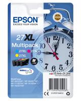 Epson Inktcartridge T2715, 27XL Origineel Combipack Cyaan, Geel, Magenta C13T27154012 - thumbnail