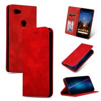 Retro huid voelen Business magnetische horizontale Flip lederen case voor Google pixel 3A XL (rood)