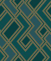 Dutch Wallcoverings Asperia - Fabric Geo - Groen/Goud