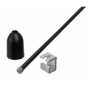 SPR 6 Aluminium pendelbuis 1000mm M6 - Zwart