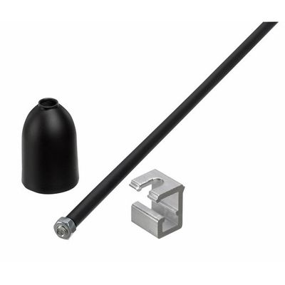 SPR 6 Aluminium pendelbuis 1000mm M6 - Zwart