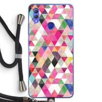 Gekleurde driehoekjes: Honor Note 10 Transparant Hoesje met koord