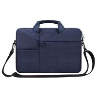 ST02S waterdichte scheurweerstand verborgen draagbare riem One-schouder handtas voor 15 6 inch laptops met koffer gordel (marineblauw)