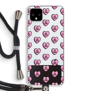 GIRL POWER: Pixel 4 XL Transparant Hoesje met koord