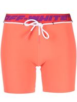 Off-White short de sport à bande logo - Orange - thumbnail