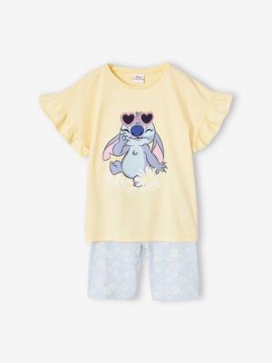 Disney® Stitch set met T-shirt + fietsbroek pastelgeel