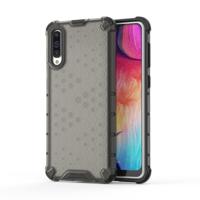 Schokbestendige honingraat PC + TPU Case voor Galaxy A50 (zwart)